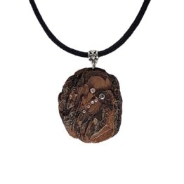 Kaelaehe BARK – ajupuit, swarovski kristall